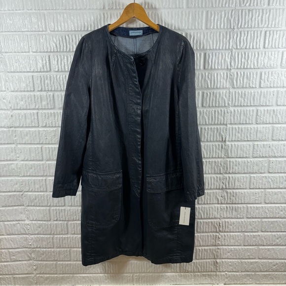 Dries Van Noten Coated Denim Jacket Coat NWT 44 XL